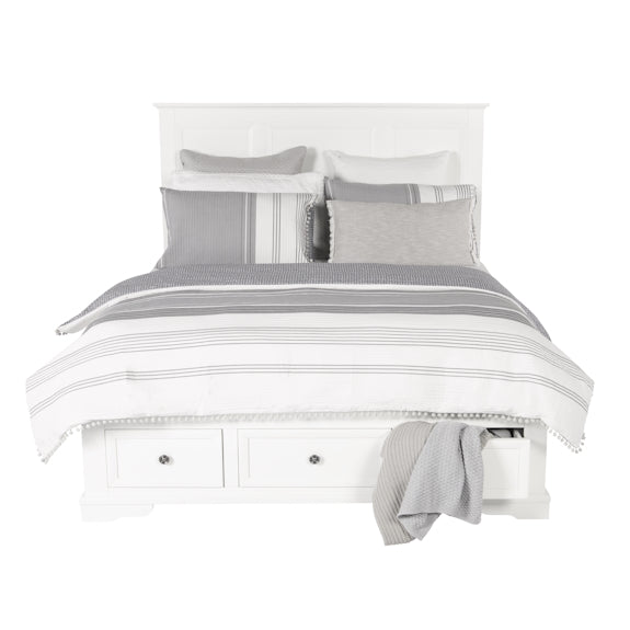 Sala 4 Piece Queen Bedroom Suite with Tallboy - White