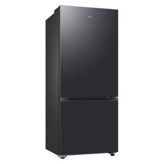 Samsung 427L Bottom Mount Fridge Freezer - Matte Black Steel