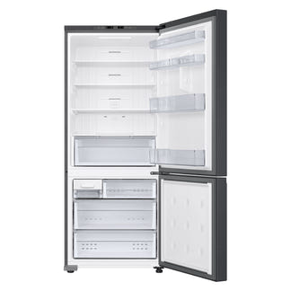 Samsung 427L Bottom Mount Fridge Freezer - Matte Black Steel