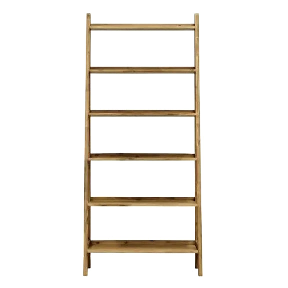 Sanava 6 Shelf Leaning Bookcase - Driftwood