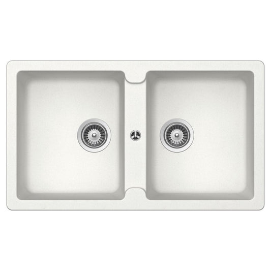 Schock Typos N200 Alpine Double Bowl Sink - White