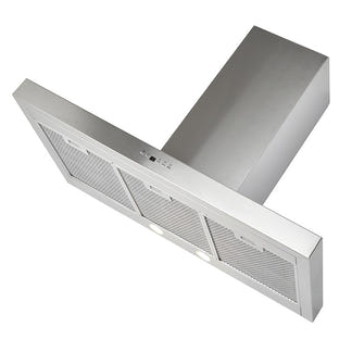 Schweigen 90cm Silent Canopy Rangehood for Heavy Cooking - Silver