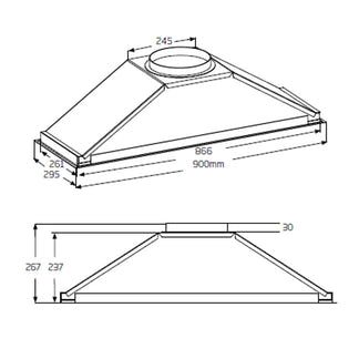 Schweigen 90cm Silent Undermount Rangehood