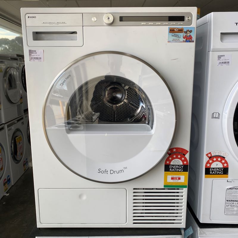 ASKO Logic 8kg Heat Pump Condenser Dryer - White