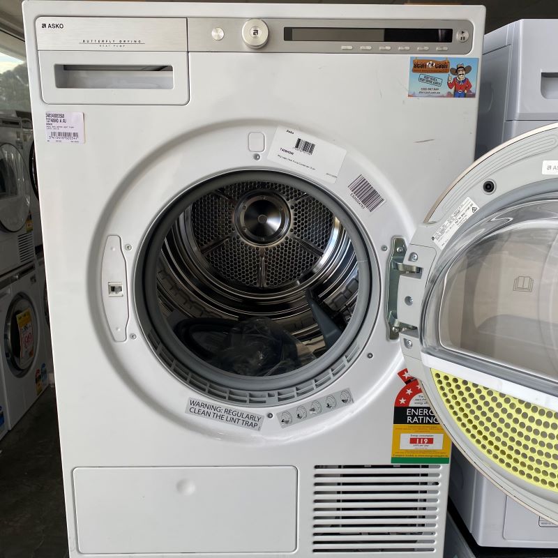 ASKO Logic 8kg Heat Pump Condenser Dryer - White