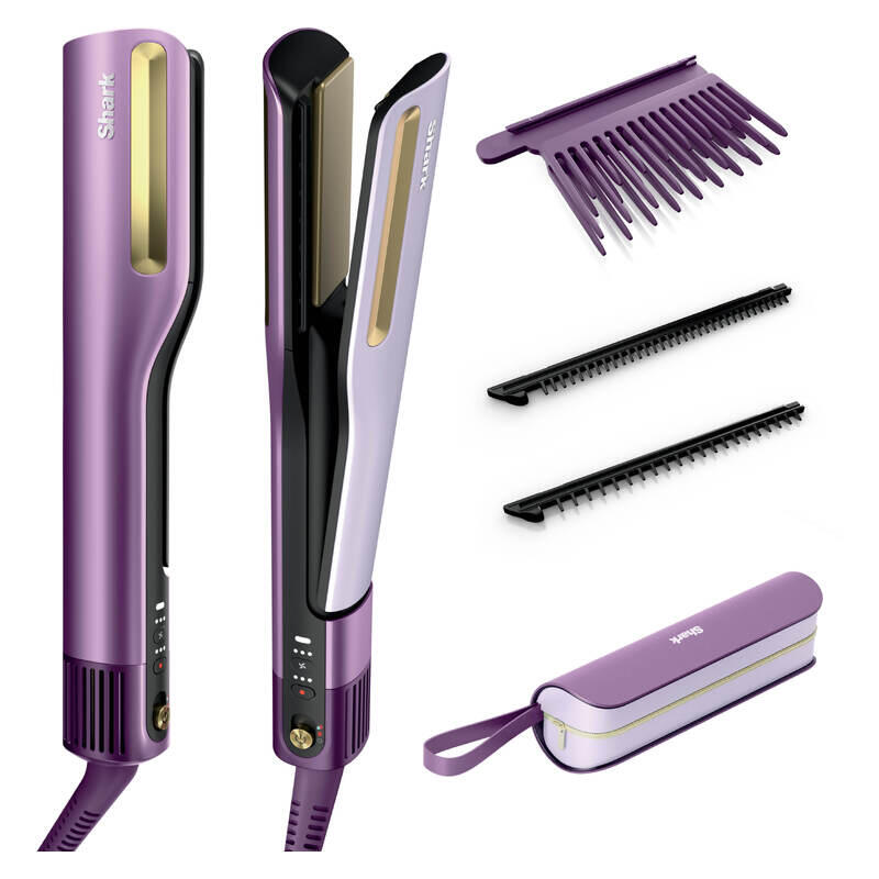 Shark SilkiPro Straight Wet-to-Dry Hair Straightener - Amethyst