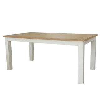 Shellwood 180cm Timber Dining Table - White/Light Oak
