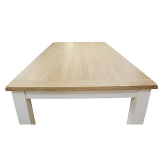 Shellwood 180cm Timber Dining Table - White/Light Oak