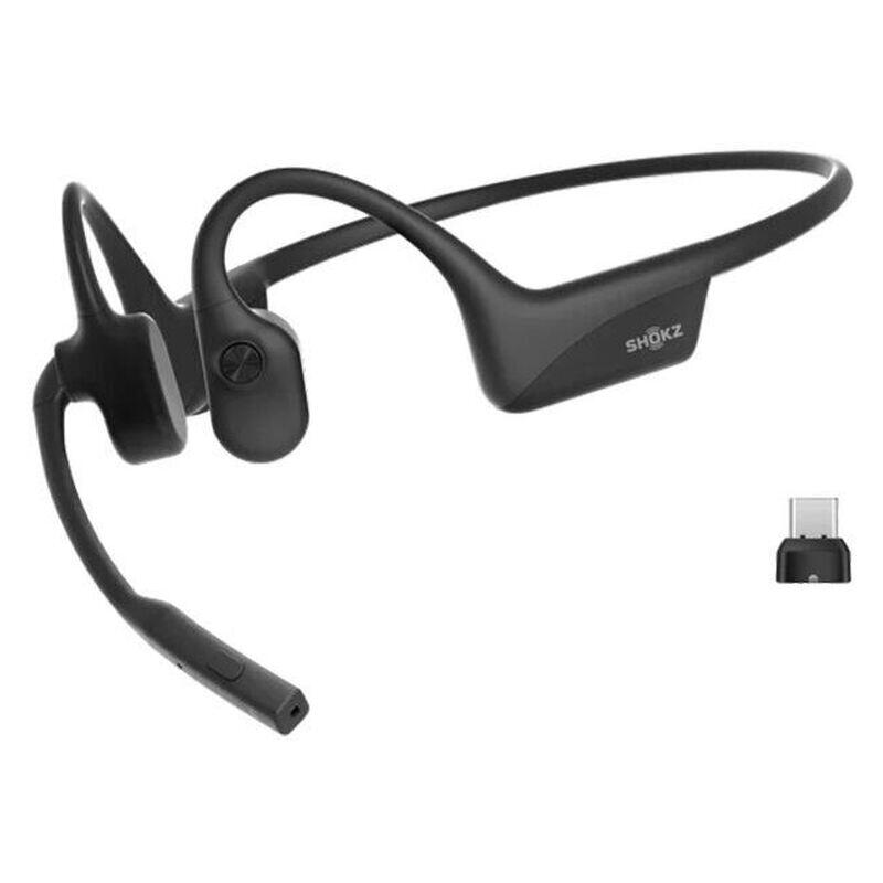 Shokz OpenComm2 UC Bone Conducting Bluetooth On-Ear Headset with USB-C Adapter