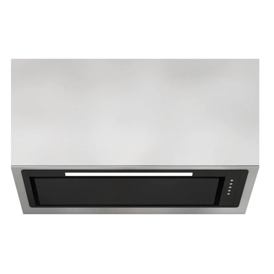 Sirius 85cm Undermount Rangehood - Black Heated Glass