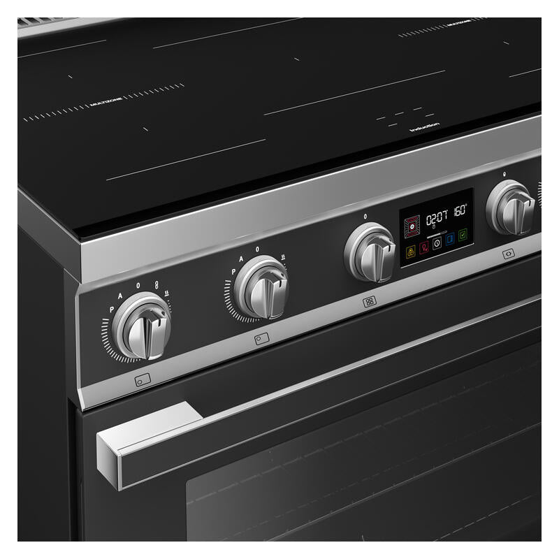 Smeg 90cm Portofino Induction Pyrolytic Freestanding Oven - Anthracite