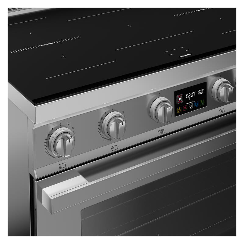 Smeg 90cm Portofino Induction Pyrolytic Freestanding Oven - Stainless Steel