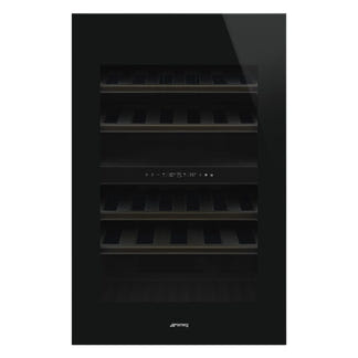 Smeg 40 Bottle Built-In Wine Cooler - Black (Universale)