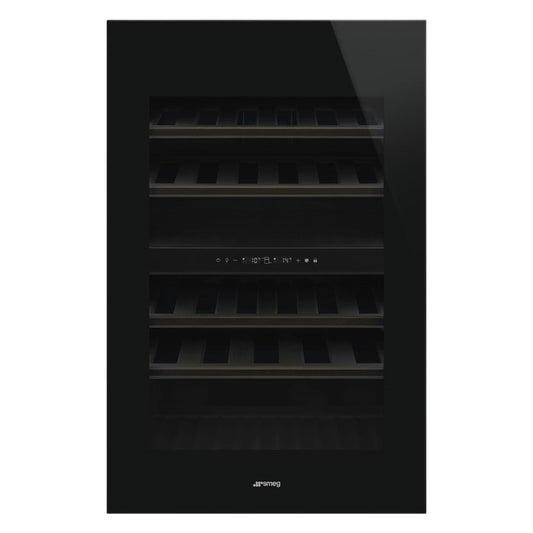 Smeg 40 Bottle Built-In Wine Cooler - Black (Universale)