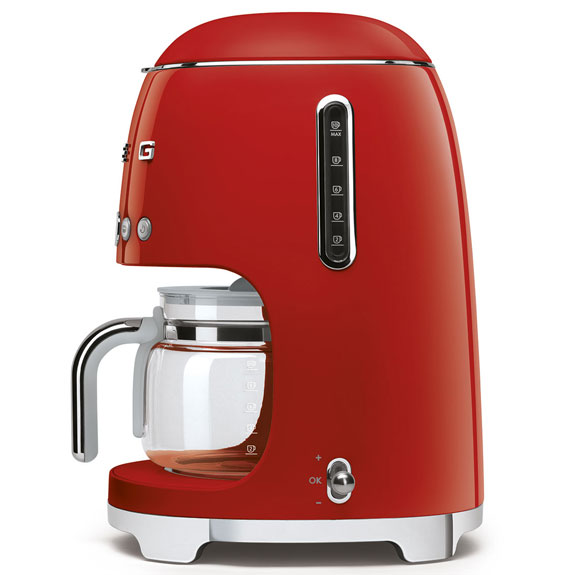 Smeg Retro Style 1.4 Litre Drip Filter Coffee Machine - Red