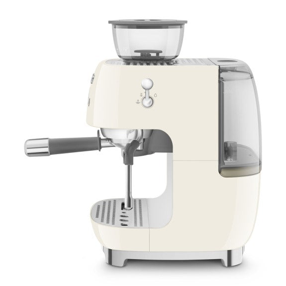 Smeg 50's Style Espresso Machine with Grinder - Cream