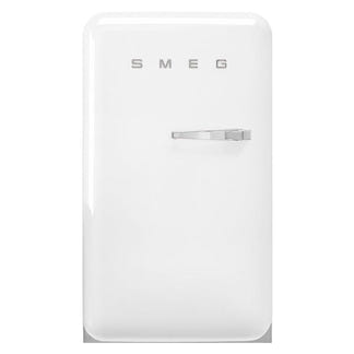 Smeg 135L 50's Style Retro Bar Fridge Left Hand Hinge - White