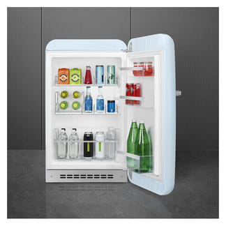 Smeg 135L 50's Style Retro Bar Fridge Right Hand Hinge - Blue