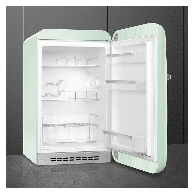 Smeg 135L 50's Style Retro Bar Fridge Right Hand Hinge - Green