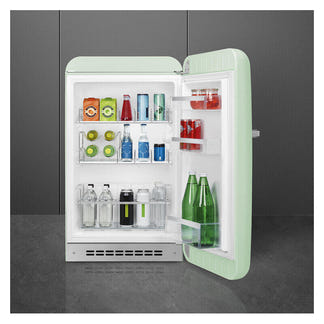 Smeg 135L 50's Style Retro Bar Fridge Right Hand Hinge - Green