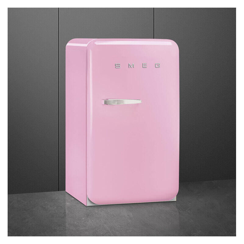 Smeg 135L 50's Style Retro Bar Fridge Right Hand Hinge - Pink