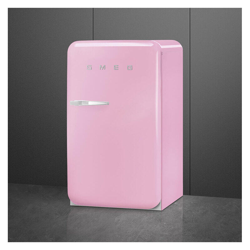 Smeg 135L 50's Style Retro Bar Fridge Right Hand Hinge - Pink
