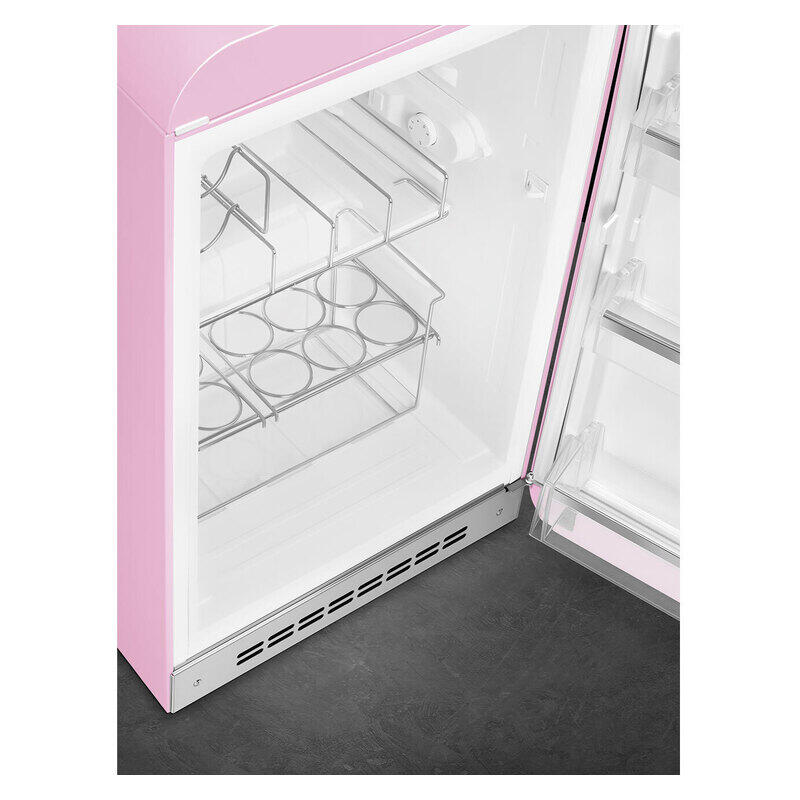 Smeg 135L 50's Style Retro Bar Fridge Right Hand Hinge - Pink