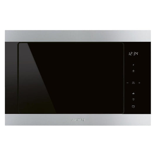 Smeg Classic Built-In Microwave with Grill - Stainless Steel