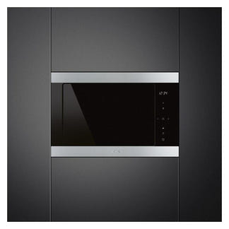 Smeg Classic Built-In Microwave with Grill - Stainless Steel