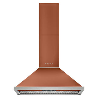 Smeg 90cm Portofino Canopy Rangehood - Amber Clay