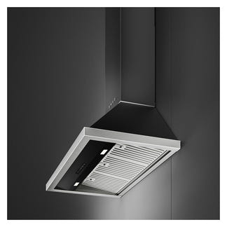 Smeg 90cm Portofino Canopy Rangehood - Anthracite