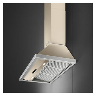 Smeg 90cm Portofino Canopy Rangehood - Moonlight