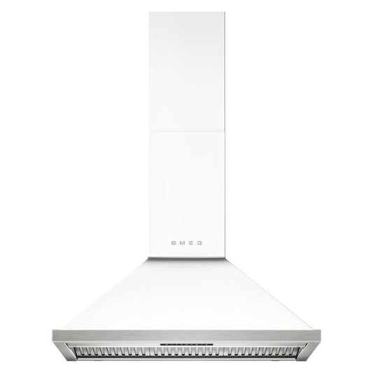 Smeg 90cm Portofino Canopy Rangehood - White