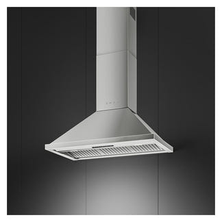 Smeg 90cm Portofino Canopy Rangehood - Stainless Steel
