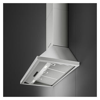 Smeg 90cm Portofino Canopy Rangehood - Stainless Steel