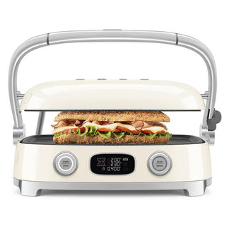 Smeg 50's Style Multigrill & Sandwhich Press - Cream
