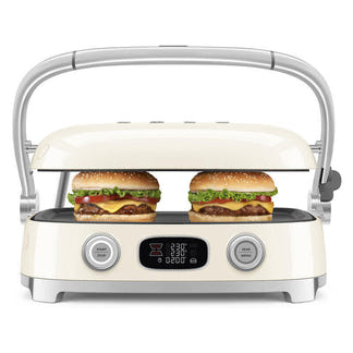 Smeg 50's Style Multigrill & Sandwhich Press - Cream