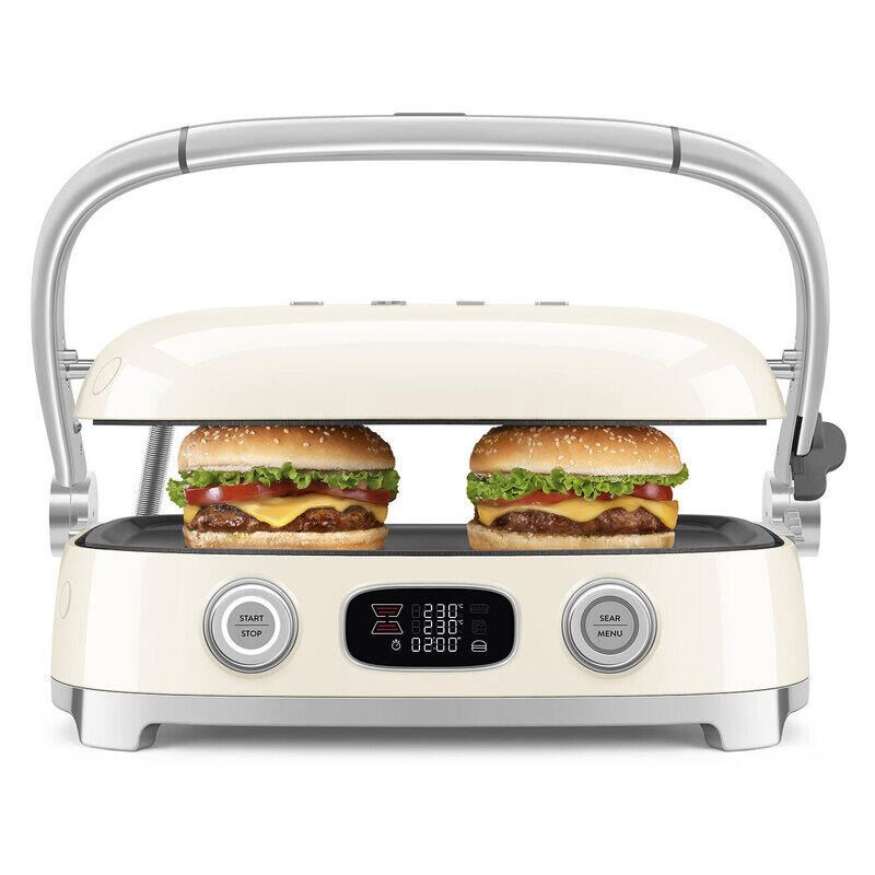 Smeg 50's Style Multigrill & Sandwhich Press - Cream
