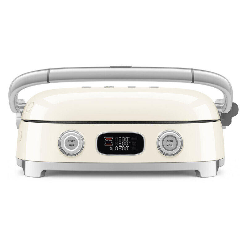Smeg 50's Style Multigrill & Sandwhich Press - Cream