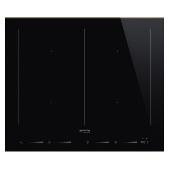 Smeg 60cm 4 Zone Induction Cooktop - Black/Copper (Dolce Stil Novo)