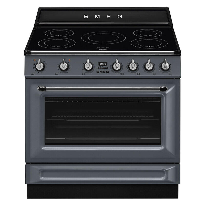 Smeg 90cm Victoria Induction Pyro Cooker - Slate Grey – Stan Cash