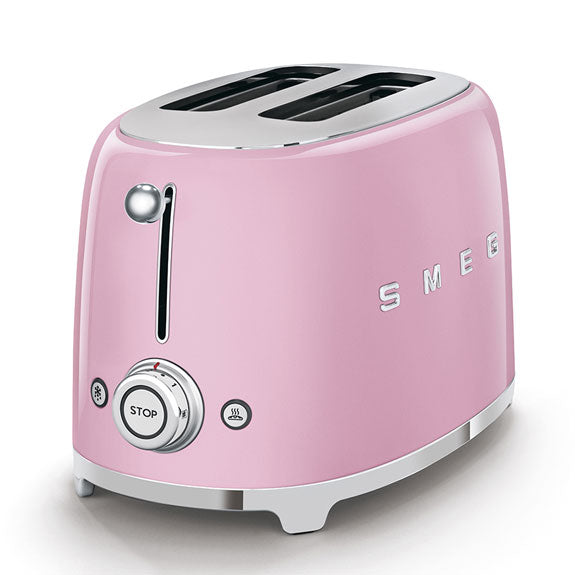 Smeg Retro Style 2 Slice Toaster - Pink