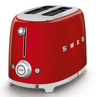 Smeg Retro Style 2 Slice Toaster - Red