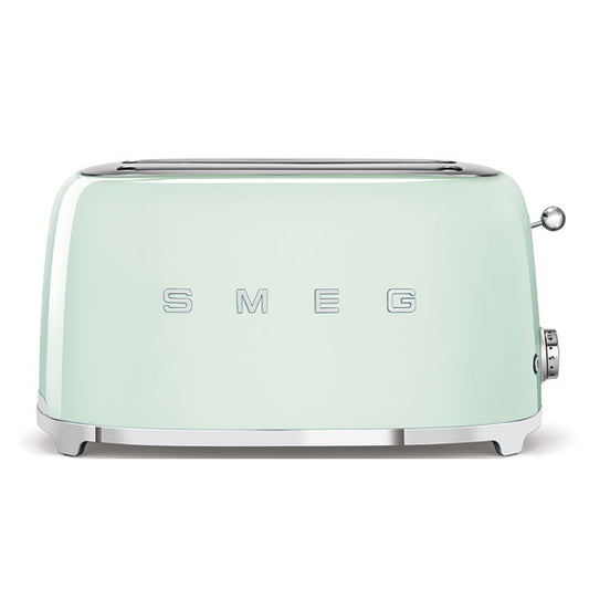 Smeg Retro Style 4 Slice Toaster Extra Wide - Pastel Green