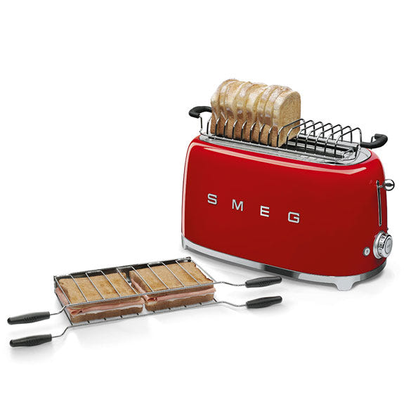 Stan Toaster Smeg Retro Style 4 Slice Toaster Extra Wide - Red – Stan Cash