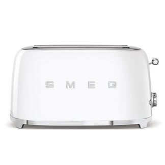 Smeg Retro Style 4 Slice Toaster Extra Wide - White