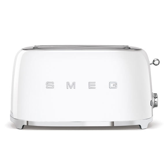 Smeg Retro Style 4 Slice Toaster Extra Wide - White