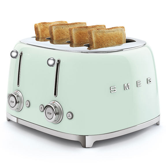 Smeg Retro Style 4 Slice Toaster - Pastel Green