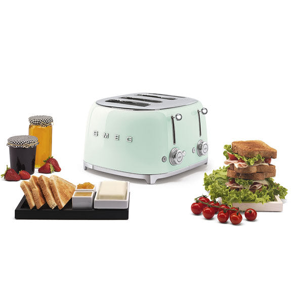 Stan Toaster Smeg Retro Style 4 Slice Toaster - Pastel Green – Stan Cash