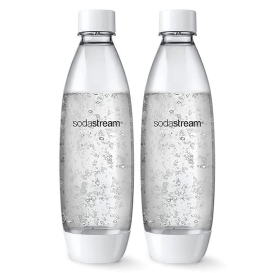 Sodastream 1L Fuse Bottle Twin Pack - White
